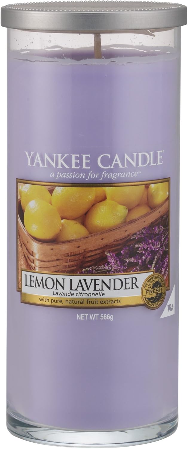 Amazon.co.jp Yankee Candle Lemon and Lavender Scented Candle Large
