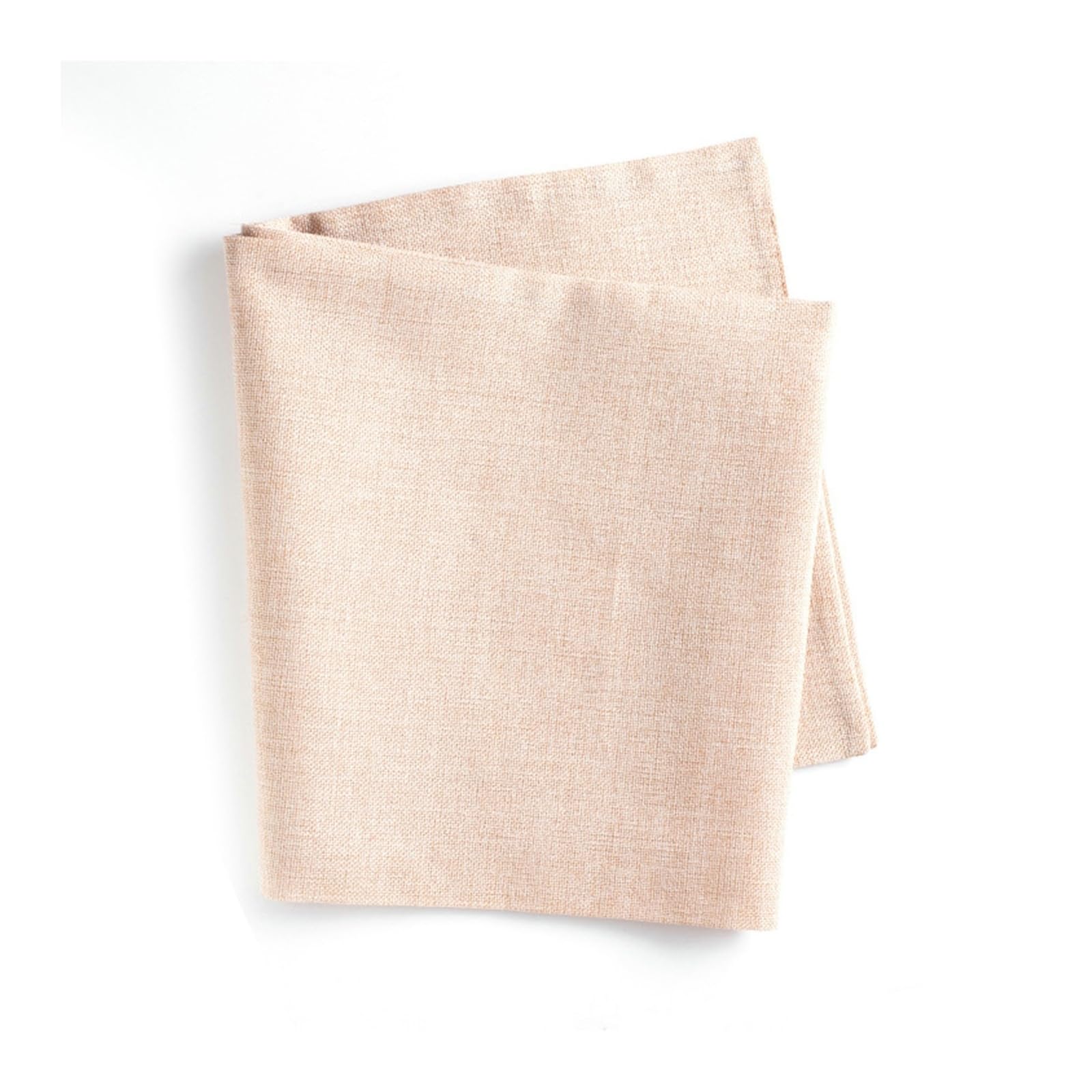 Tischläufer Polyester Wohnzimmer, Tischläufer Landhausstil 32x280 cm, Leinenoptik Uni Beige