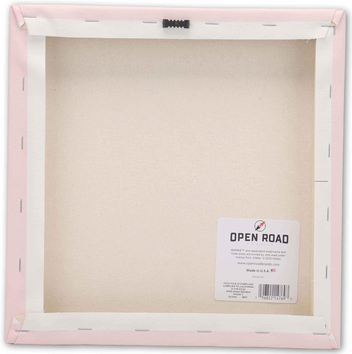 Open Road Brands Mattel Barbie Living the Dream Gallery Wrapped Canvas Wall Art - Inspirational Barbie Wall Decor for Bedroom or Play Room