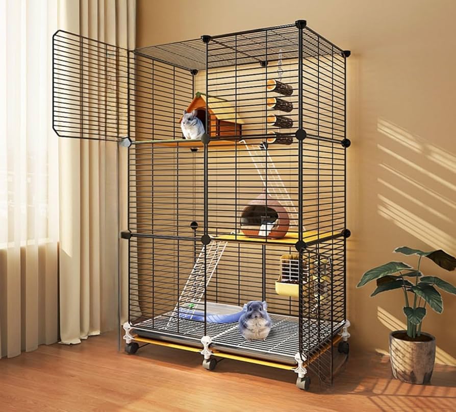 金属ケージ　猫　フェレット　チンチラ　小動物 Amazon.co.jp: 猫ケージ屋内、フェレットケージチンチラケージ