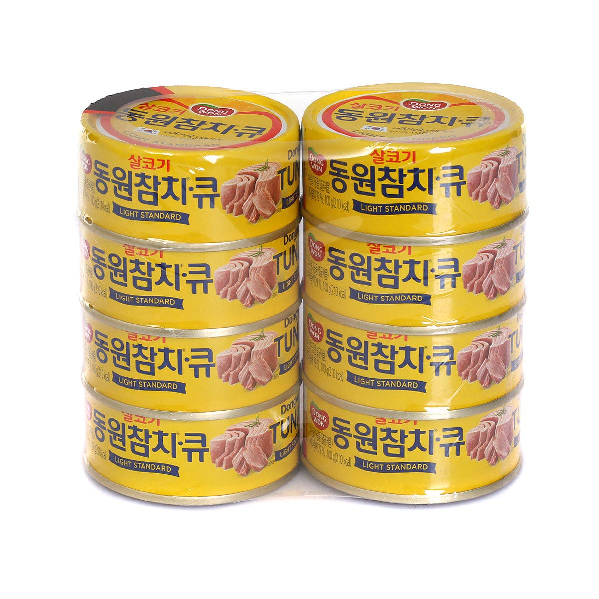 Dongwon Q - Light Standard Tuna, 100g (Pack of 8) / 동원 참치