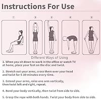 JJQHYC Waist Twist Disc lila derékcsavaró egyensúlyozó tábla lábmasszírozóval 4
