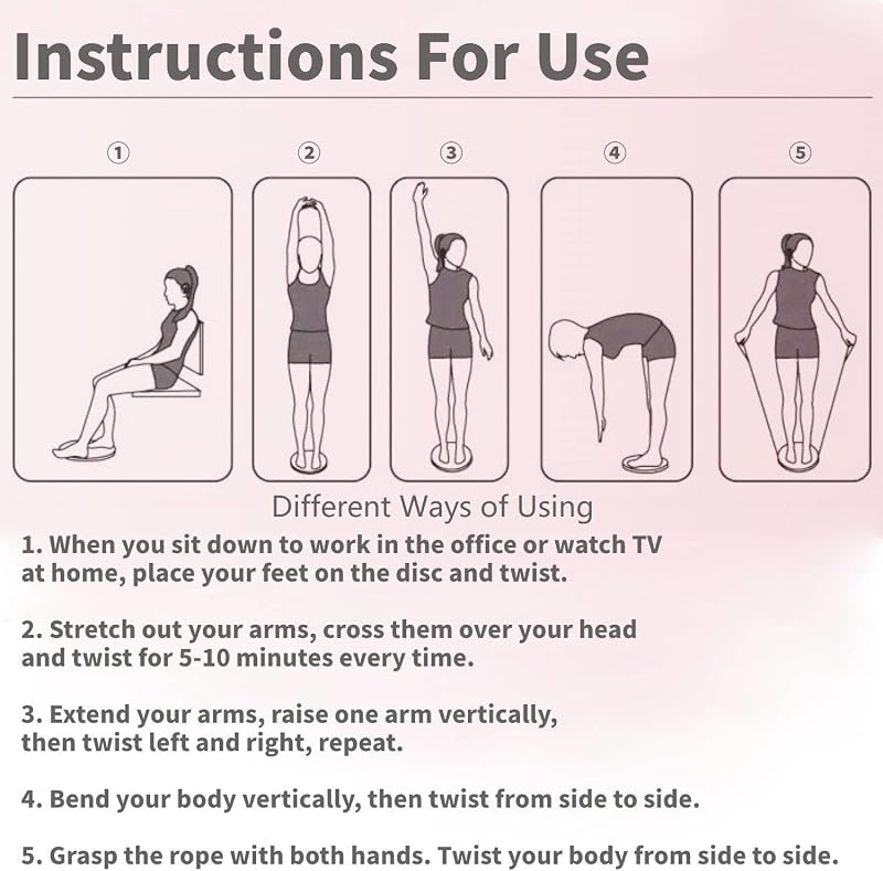 JJQHYC Waist Twist Disc lila derékcsavaró egyensúlyozó tábla lábmasszírozóval