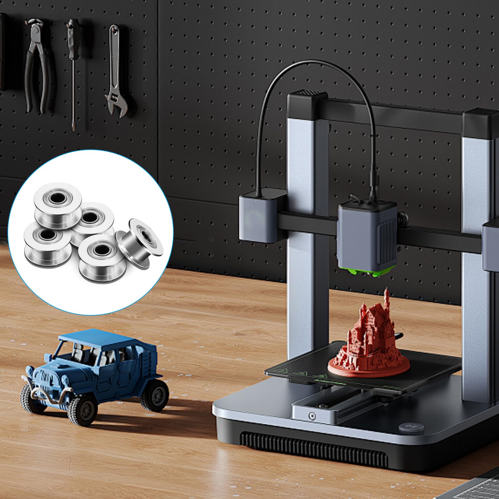 2GT-55T Diametro Foro Puleggia Motore 6/6,35/10/12/14/15 Mm Passo Denti - Foto 12