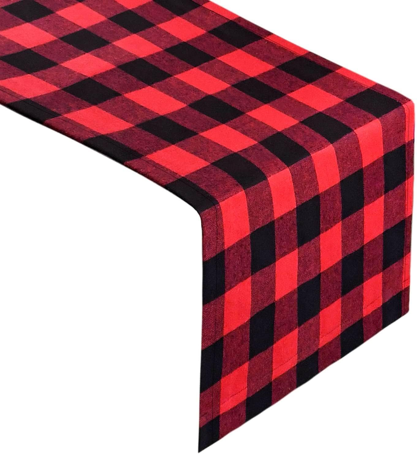 Table Runner,Decorations for Home , Buffalo Check Collection,Checkered Table Runner