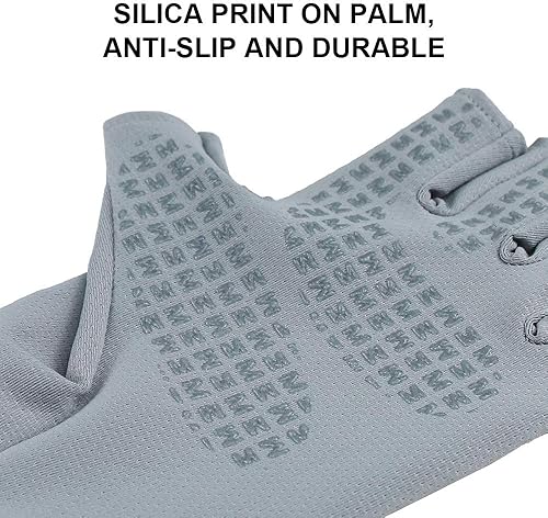 Miniatura 5 de Guantes unisex con protección UV sin dedos, UPF 50+, guantes de sol de verano para pesca al aire libre, ciclismo, senderismo, conducción, kayak