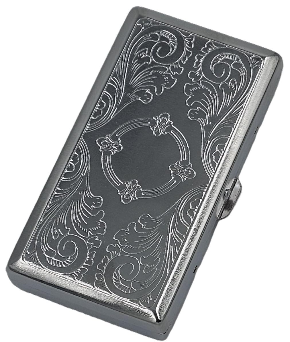 buxton cigarette case for 100's Vintage and Regulars / Mid Century / Tobacciana / Ladies Cigarette Case / 50s / 60s / Retro Made of Leather Leather Framed Cigarette Case Wallet with Floral Embossing by Buxton Measures 4.75 x 3 x 1 inches Buxton Leather Cigarette Case &