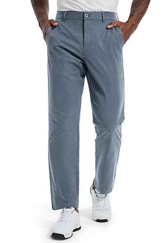 Men's Golf Pants 30"/32"/34" Lightweight Stretch Work Dress Office Travel