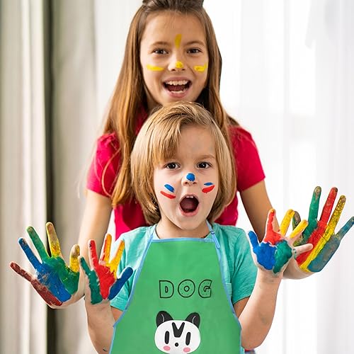 Miniatura 3 de 2 Pack Kids Art Smocks Children Waterproof Artist Painting Aprons Sleeveless Waterproof Artist Painting Aprons