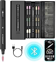 Vista 1 de AM ARROWMAX - Mini bolígrafo de grabado con 42 puntas, herramienta rotativa, control de movimiento inteligente, OLED, Bluetooth, aplicación, carga