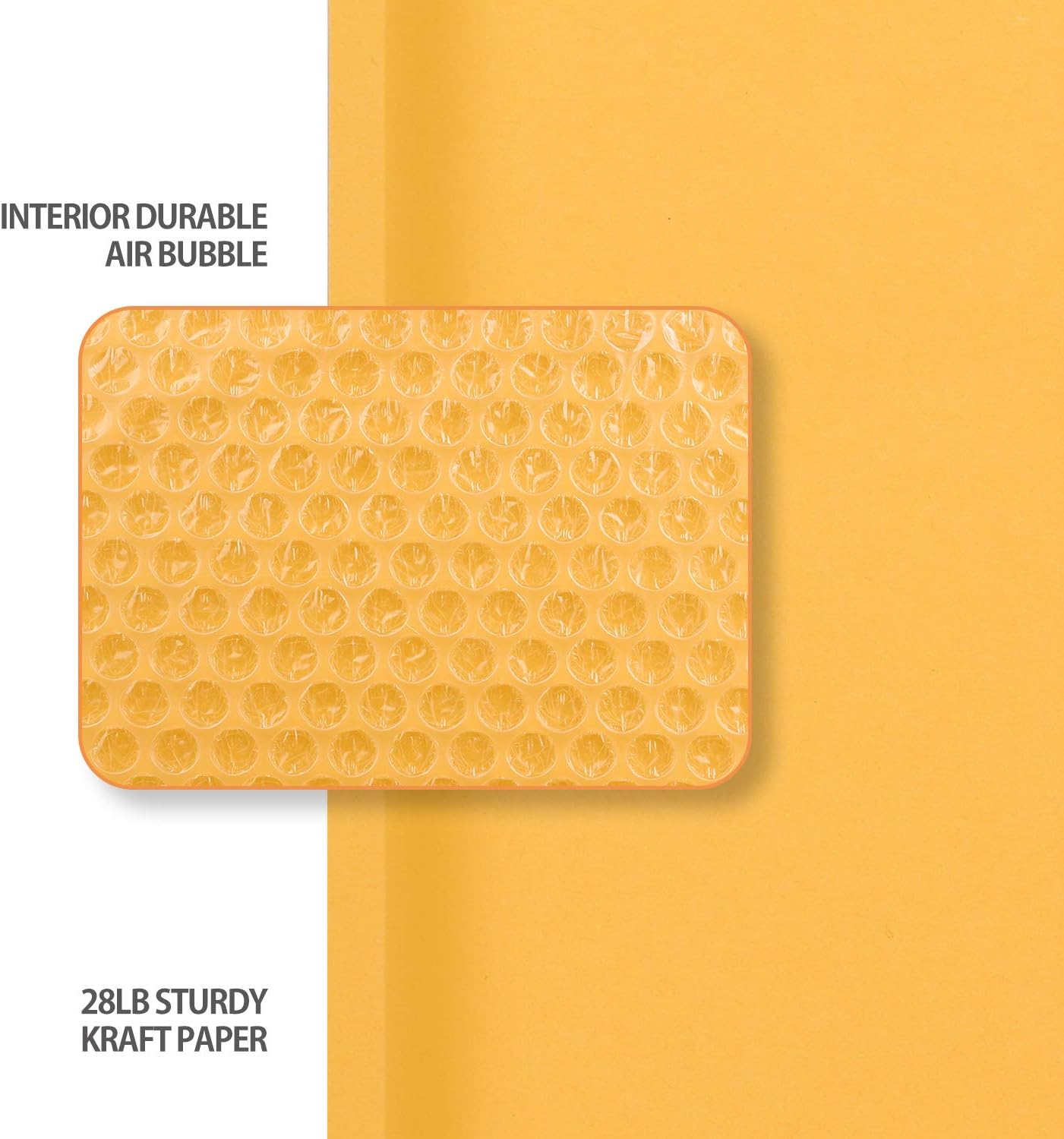 Offitecture 48pcs 4x7 Kraft Bubble Mailers #000 Padded Envelopes : Office Products