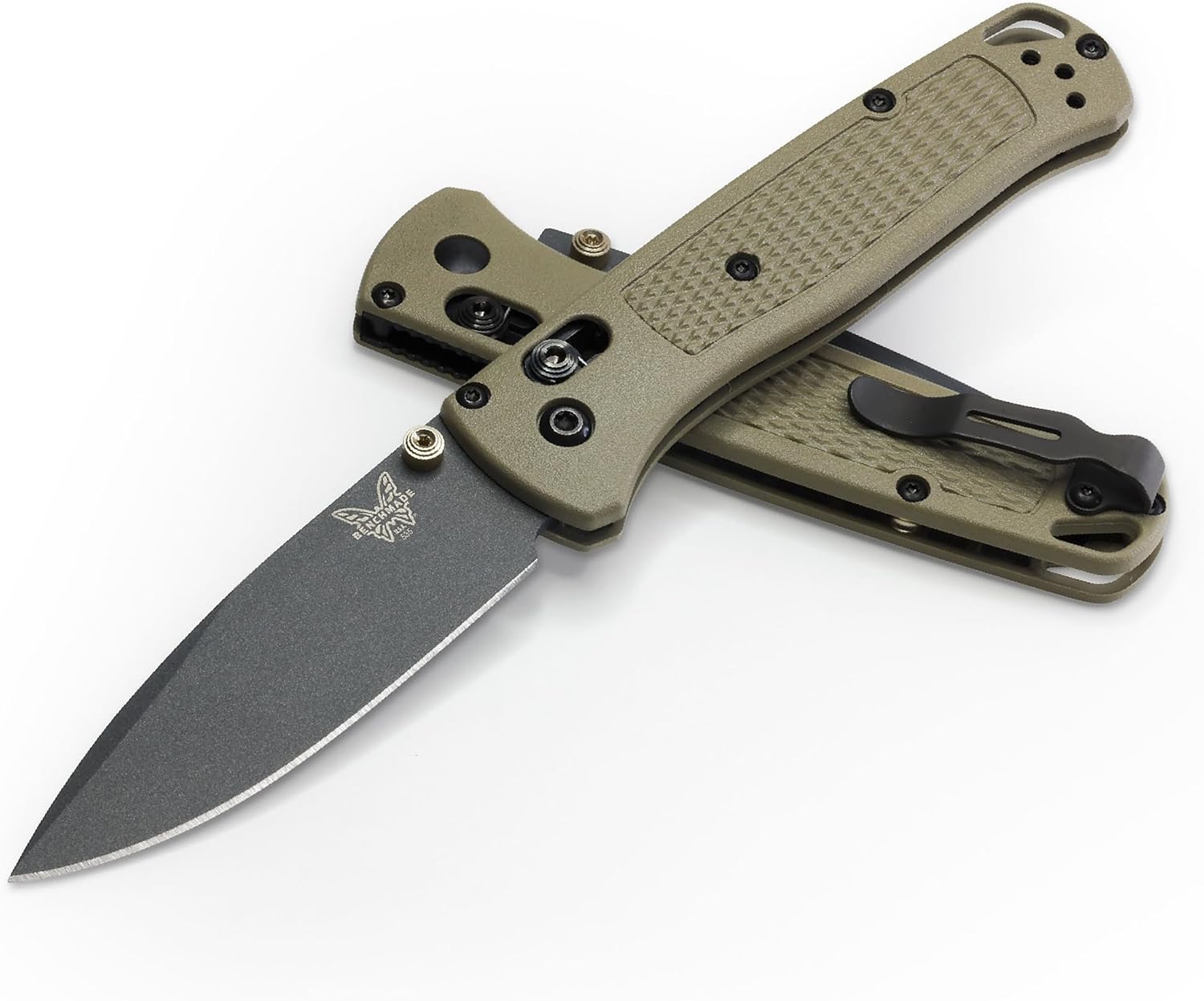 Benchmade - Bugout 535 EDC Knife with Ranger Green Grivory Handle (535GRY-1)