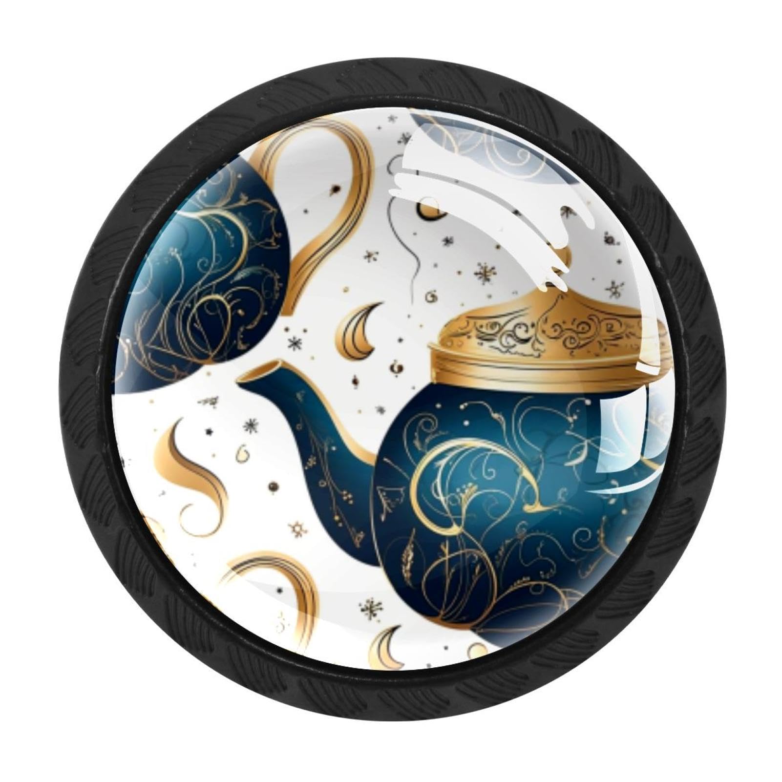 Chenzzzz Multicolored 01 4 Pack Arabian Tea Kettle Kitchen Cabinet Knobs Drawer Knobs Door Dresser Handles For Personalized Gifts Great For Any Occasion