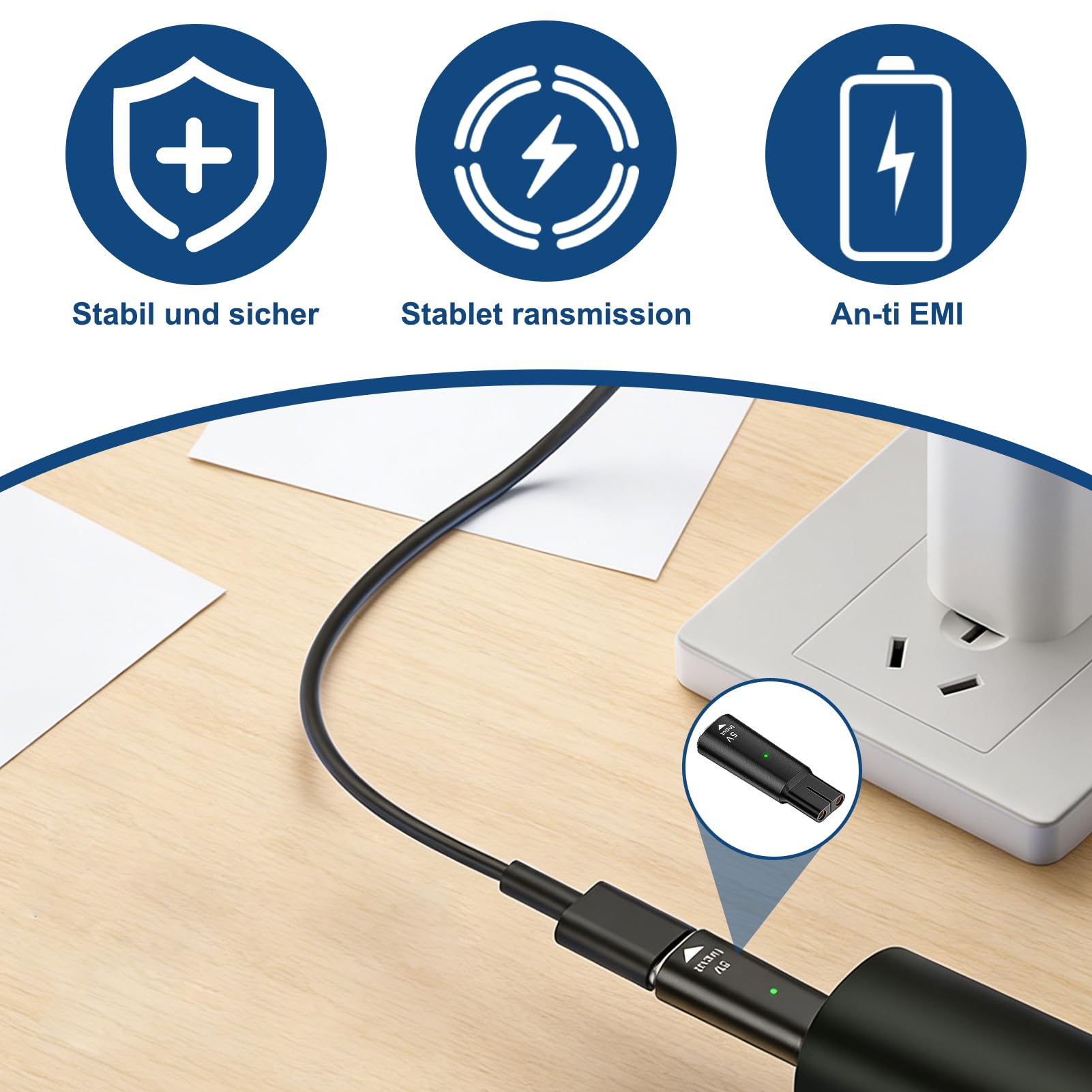 Adapter ładowarki USB C 5 V do Philips OneBlade QP2734, QP2724, QP2824, QP2834, QP4631, MG5910, MG7910, MG9510, QP1924, QP1324, szybka ładowarka kompatybilna z golarkami Philips