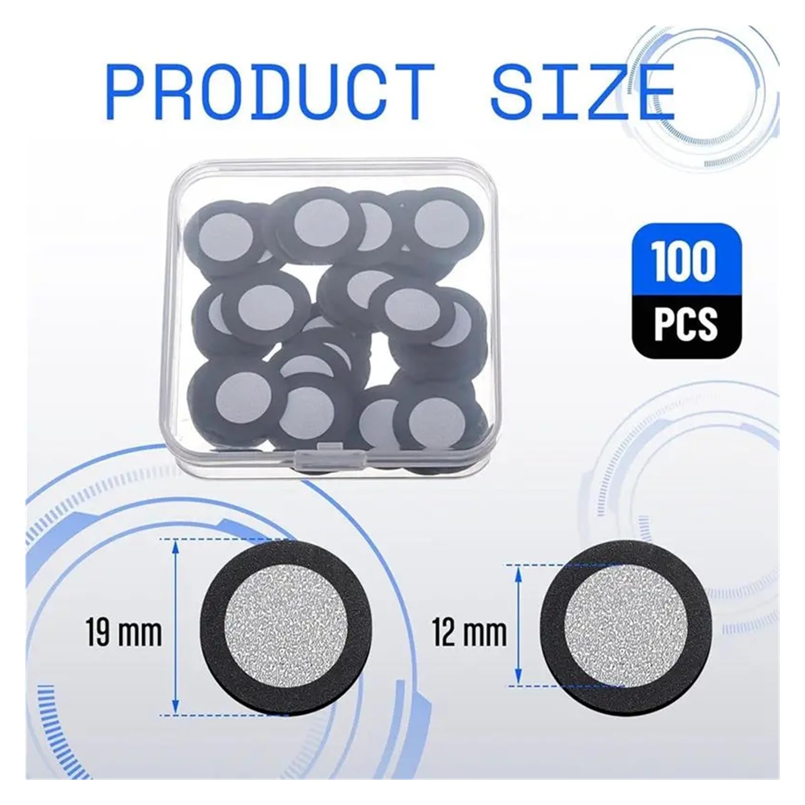 Kompatybilny Punkt Odniesienia Kropki Śledzącej 100 Sztuk Magnetyczne Kropki Śledzące 3D (wewnętrzna 12,0 Mm Zewnętrzna 19 Mm)(2000pcs)