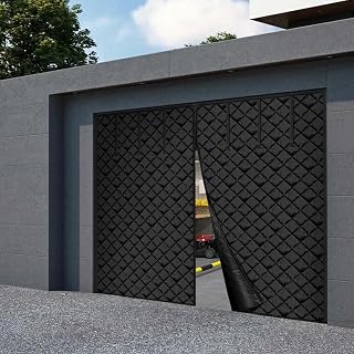 VEVOR Garage Door Screen for Winter, 8x7FT Garage Door Insulation Kit, Magnetic Thermal Insulated Garage Door Cover Curtain with Enhanced Heavy Duty Weighted Bottom, Waterproof Windproof Soundproof