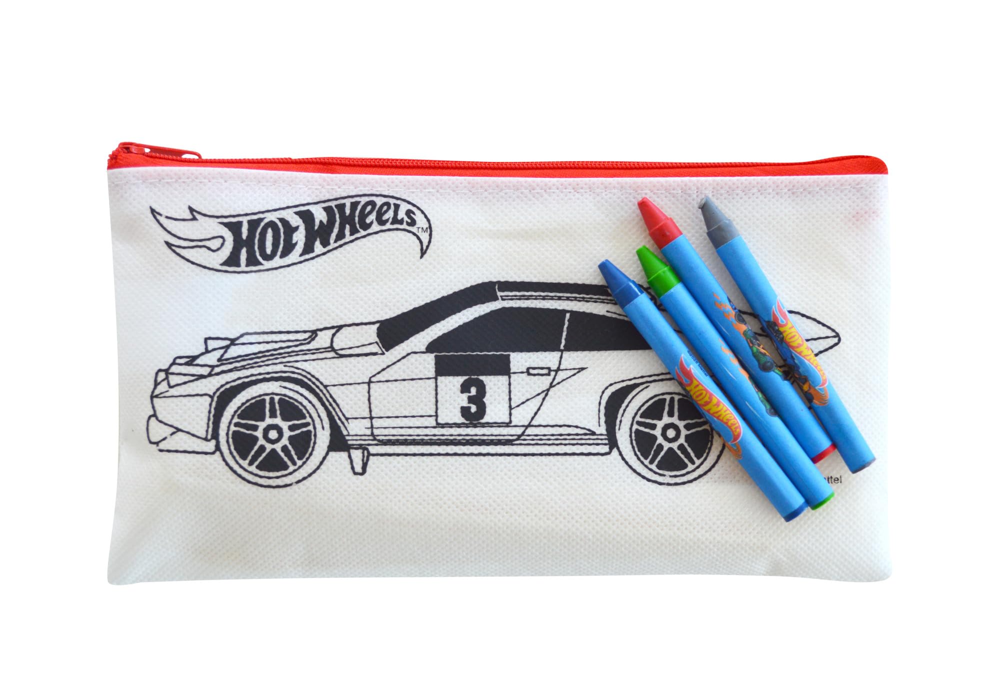 Hot Wheels Calza sorprese 2026, playset con veicolo, astuccio da colorare, capellino, stickers, JNB78