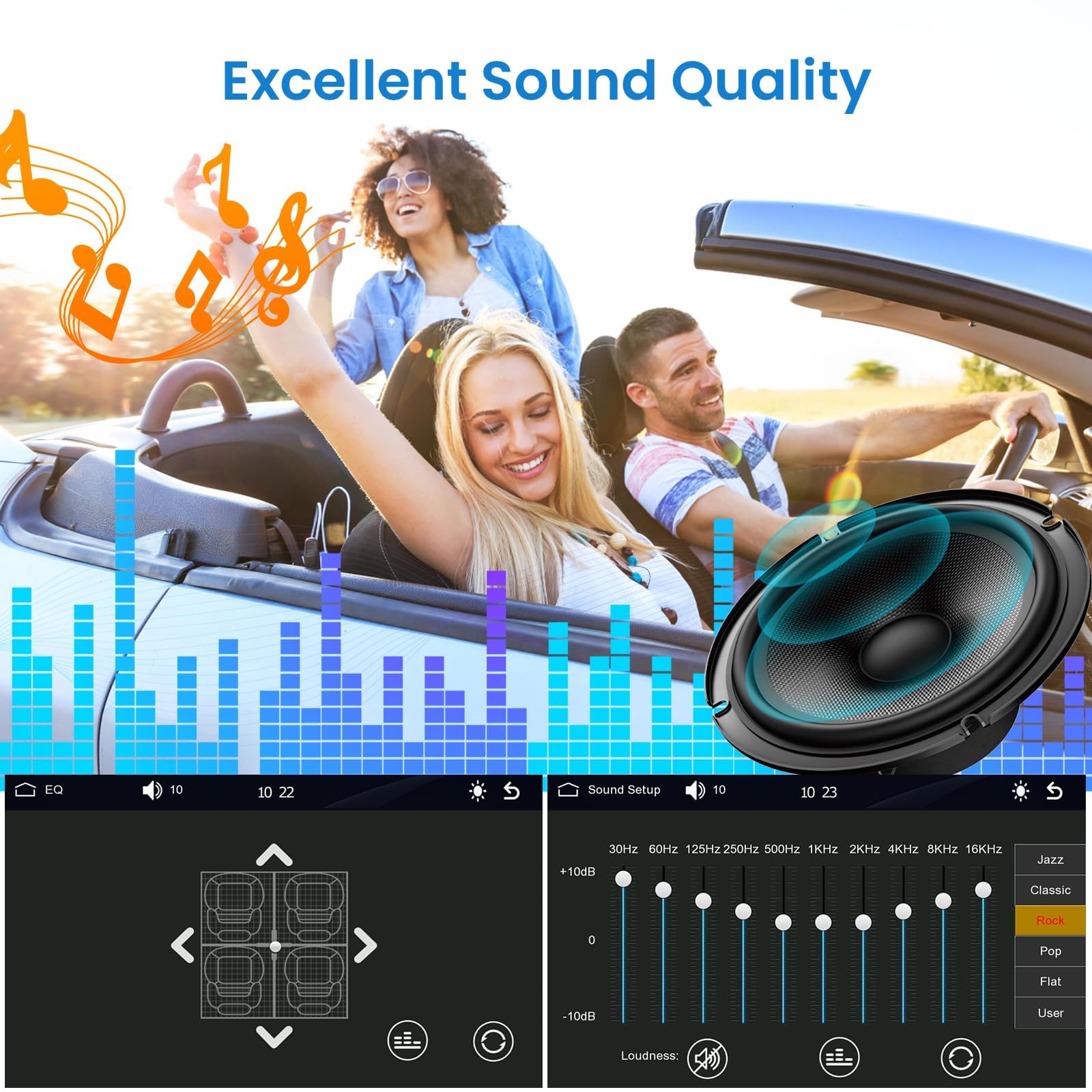 VECHTEL Autoradio 2 Din avec Carplay Android Auto sans Fil, 7 Pouces Écran Tactile Stéréo Voiture Bluetooth, Radio FM, Type-C/USB/TF/AUX, Mirror Link, Caméra de Recul, Télécommande