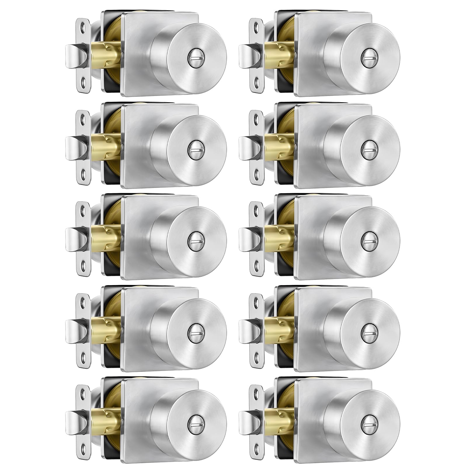 Black Privacy Door Knobs - 10 Pack -18 Black Privacy Door Knobs - 10 Pack -18