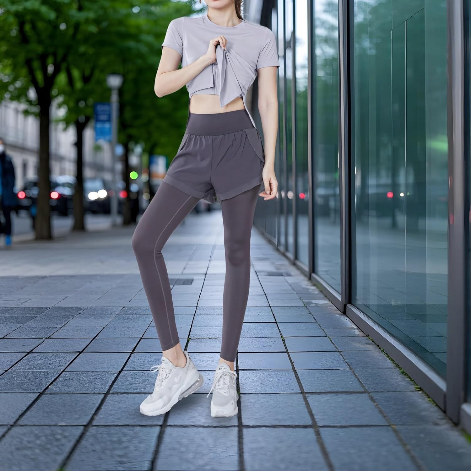 Workout Pilates Set, Yoga Four-Piece Wear For Women, Shorts, Pants, Bra Top, And Jacket Includes, Xxl Black, Breathable, Anti-Pilling Material, Suitable For 5 Ft-5 Ft 11 In, 110-330