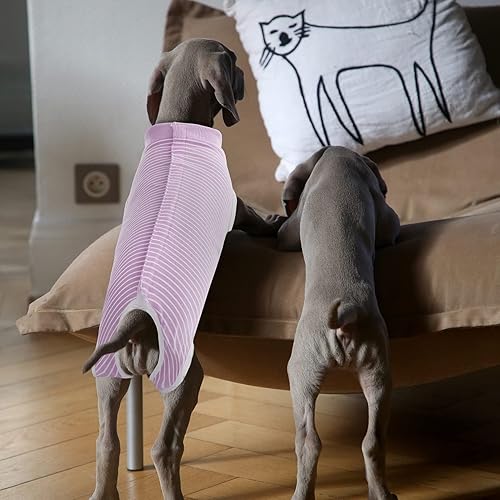 Miniatura 132 de SAWMONG Traje de recuperación para perros, traje de recuperación para perros después de la cirugía, traje quirúrgico de esterilización para perros
