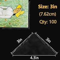 Vista 5 de Lineco, Esquinas de montaje de polipropileno archival, acrílico, autoadhesivo, sin ácidos, sin amarillamiento, 3 pulgadas, para fotos de obras