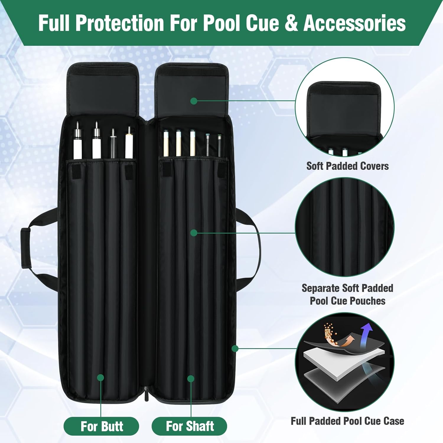 J FLOWERS C02D フラワー 3B6S ビリヤードキューケース Amazon.co.jp