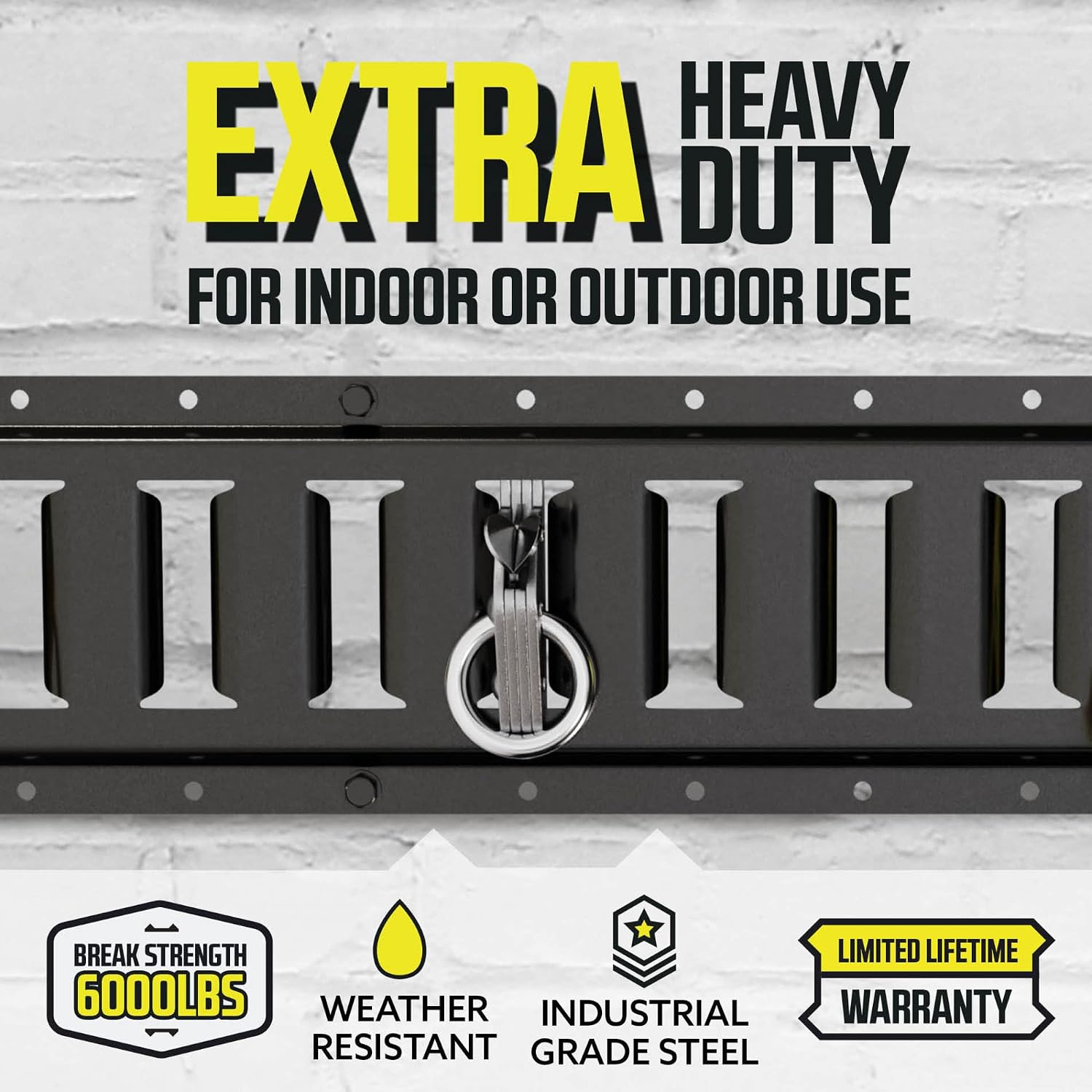 DC Cargo - E Track O Ring Tie Down Anchors (Pack of 10) - Extra Heavy Duty Steel E Track Accessories - Tie Down for ETrack System for Trailer Accessories, Motorcycle Anchor, Wheel Chock & Equipment