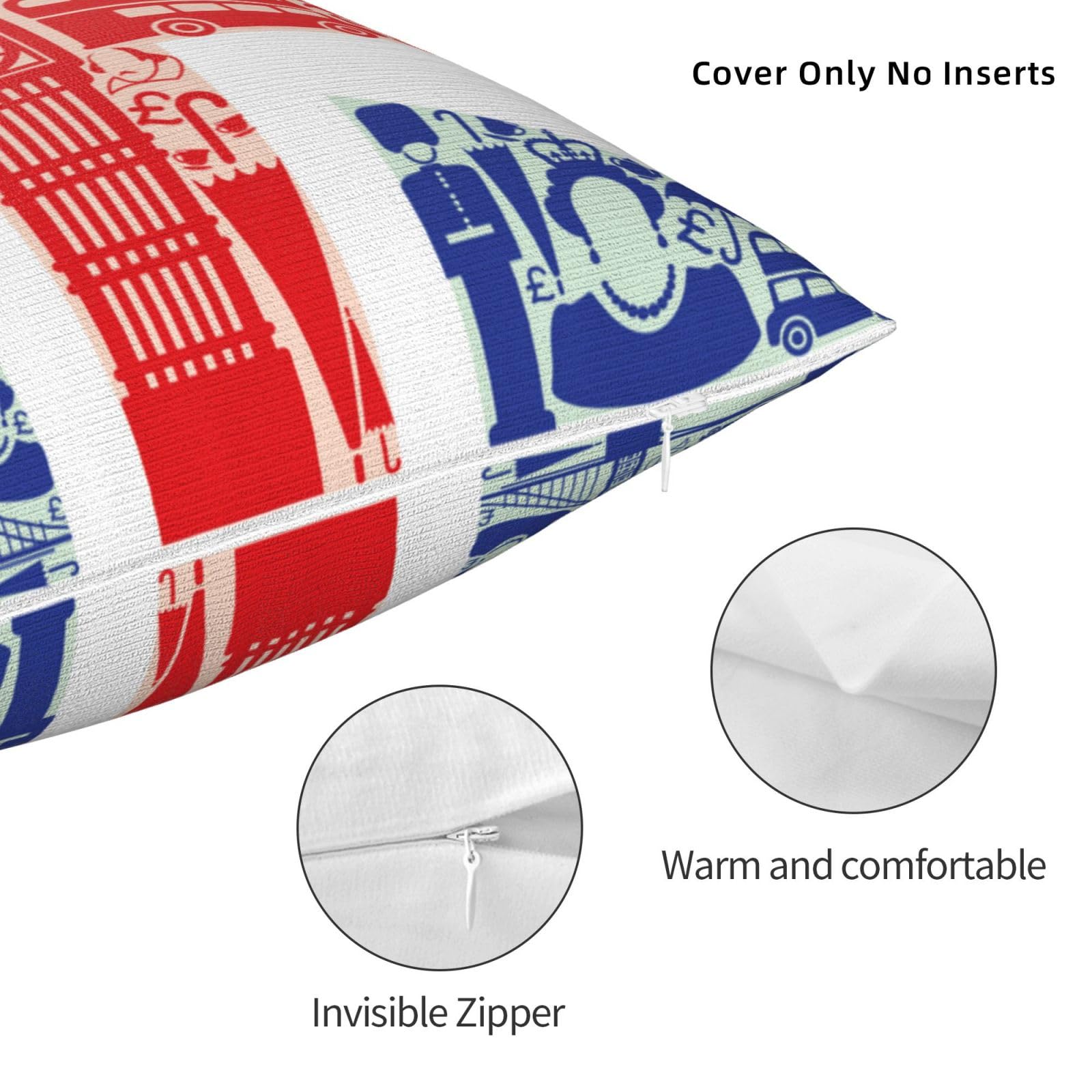 Amazon.co.jp: イギリス ユニオン ジャック 国旗柄 クッションカバー