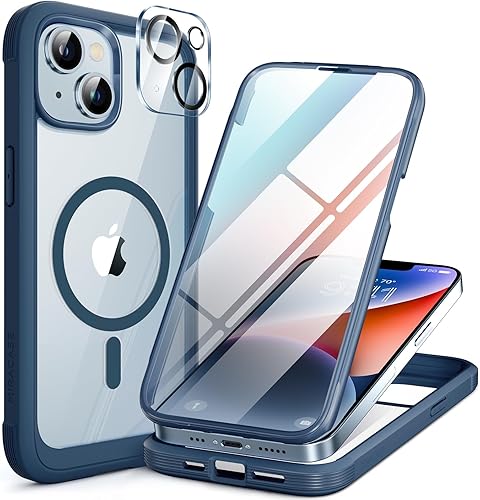 Miniatura 208 de Miracase Funda para iPhone SE de 3ª/2ª generación 2022 2020 de cuerpo completo con protector de pantalla de vidrio integrado, resistente protección