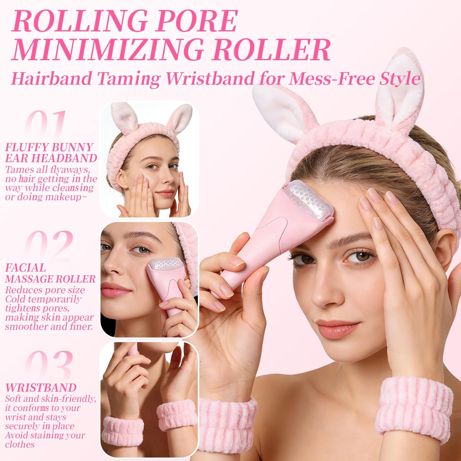 Kit per la Cura della Pelle Sakura 12 Pezzi,include Detergente, Tonico, Crema Viso, Maschera, Siero e Crema per Gli Occhi,Accessori,Set Skincare Viso Completo per Ragazze e Donne