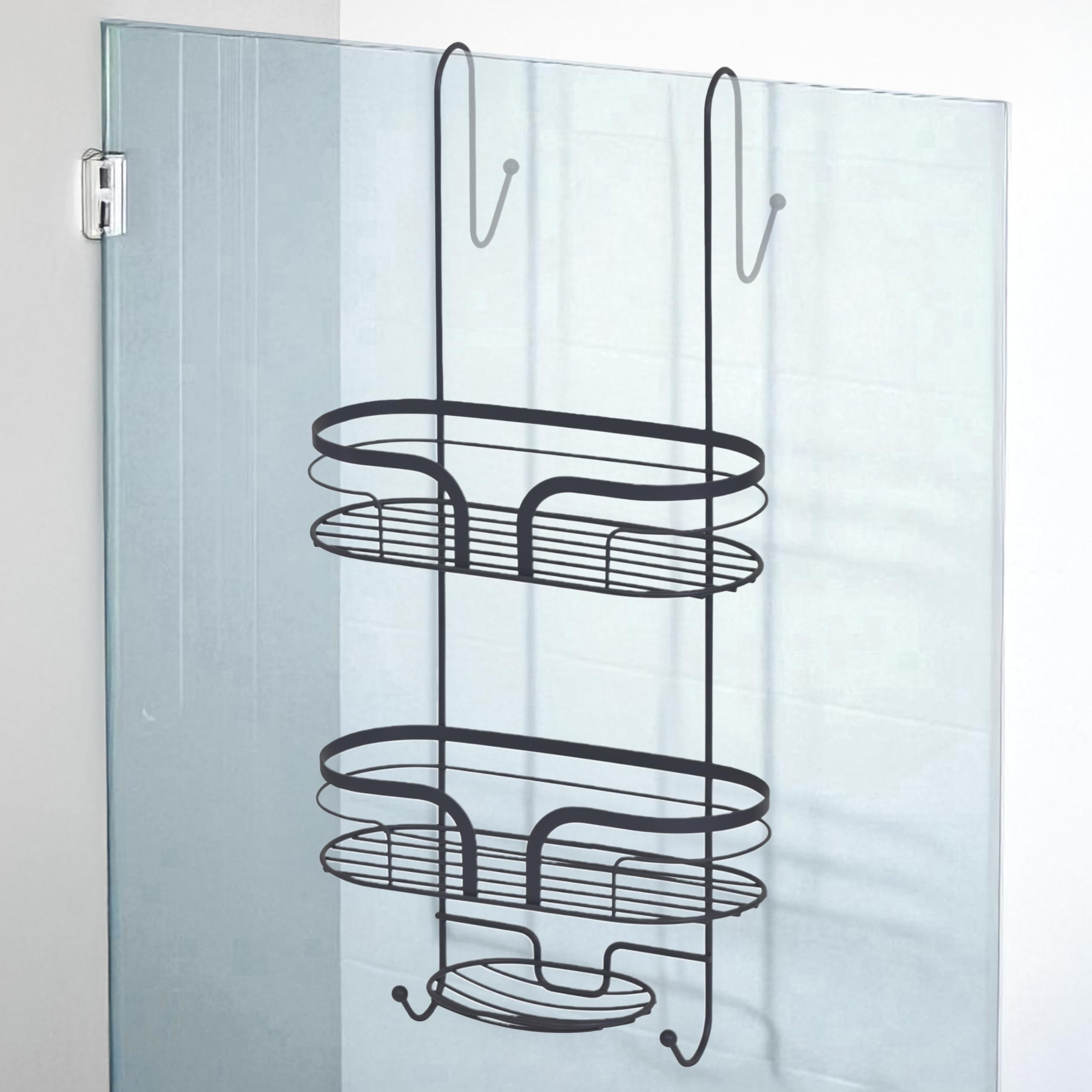 Showerdrape Dante 2 Tier Over Door Hook Door Shower Caddy