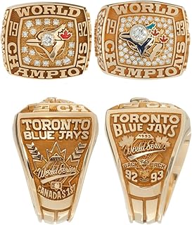 TRO 1992/1993 Blue Jays MLB World Series Champions Rings Set with wooden Box Gifts for fathers day Men Women Kids Boys toronto canada