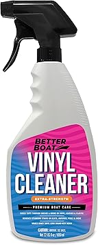 Boat Vinyl Cleaner Upholstery and Seat Cleaner Protectant for Marine Vinyl Windows and Pontoon Interiors Effective Boat Cleaning Supplies and Conditioner Products