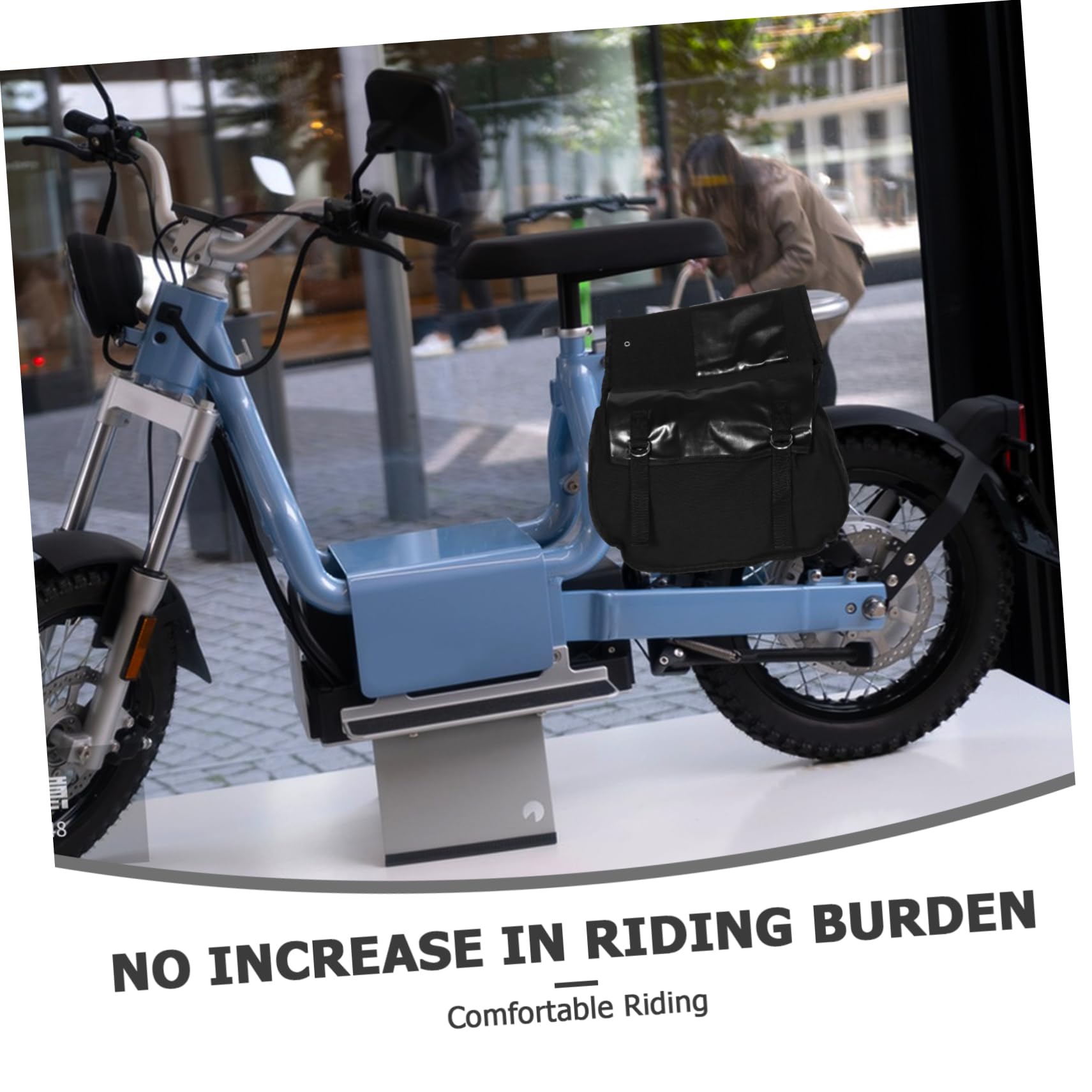 WOONEKY Bolsa Manillar Bicicleta Resistente y Espaciosa para Montañeras y Motocicletas Diseño con Múltiples Compartimentos para Organización