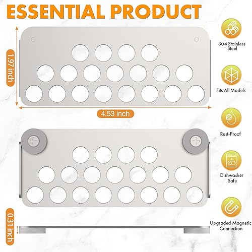 Miniatura 4 de MEKER Puerta de grasa de malla con bloques magnéticos, bloquea la caída de alimentos en la bandeja trasera de la trampa de grasa - Magnetismo