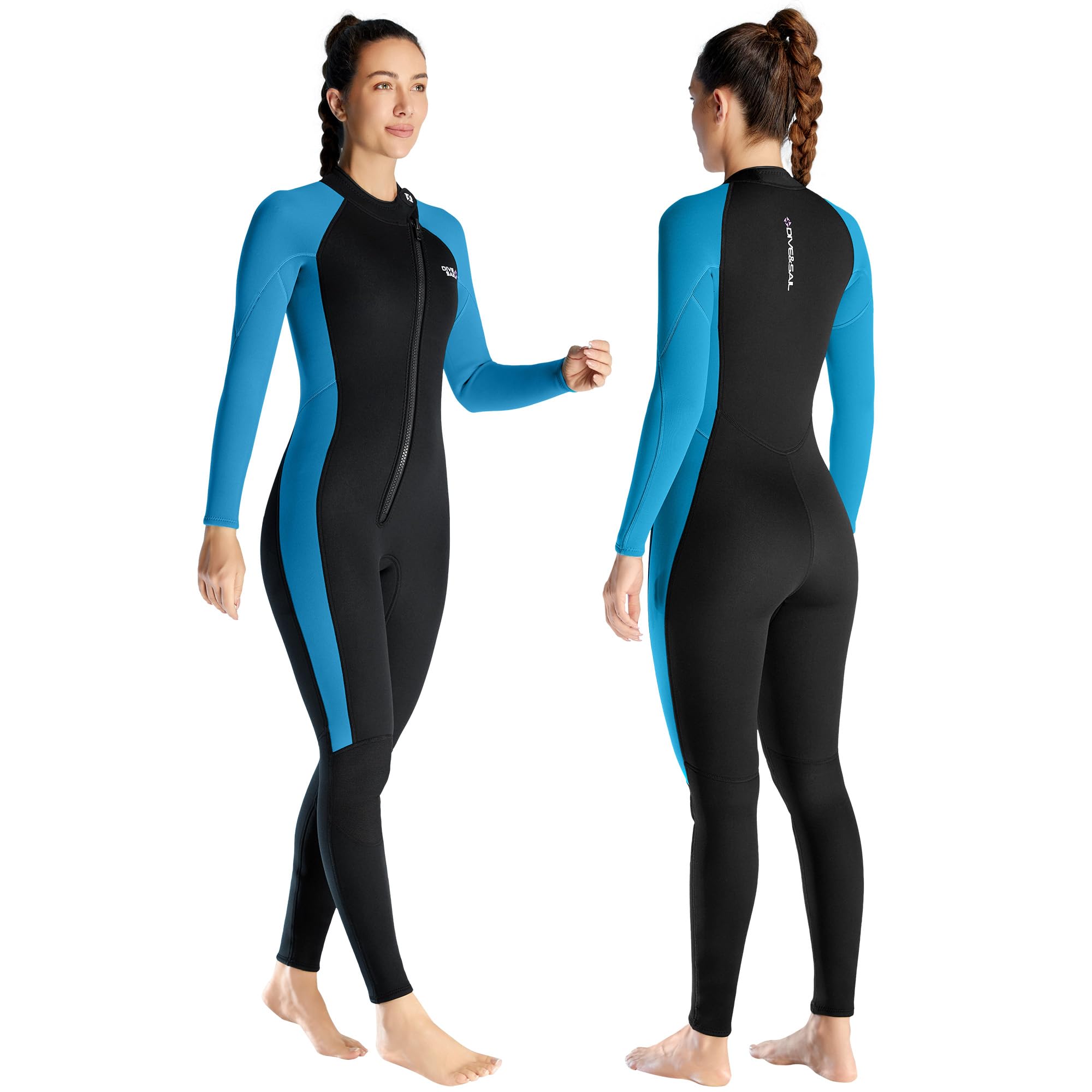 Neoprenanzug 3mm Vollständiger Neoprenanzug Herren Damen Nassanzüge Ganzkörper Neopren Tauchanzüge Sretch Langarm warm halten Vorderer Reißverschluss Erwachsene für Tauchen Schnorcheln Surfen