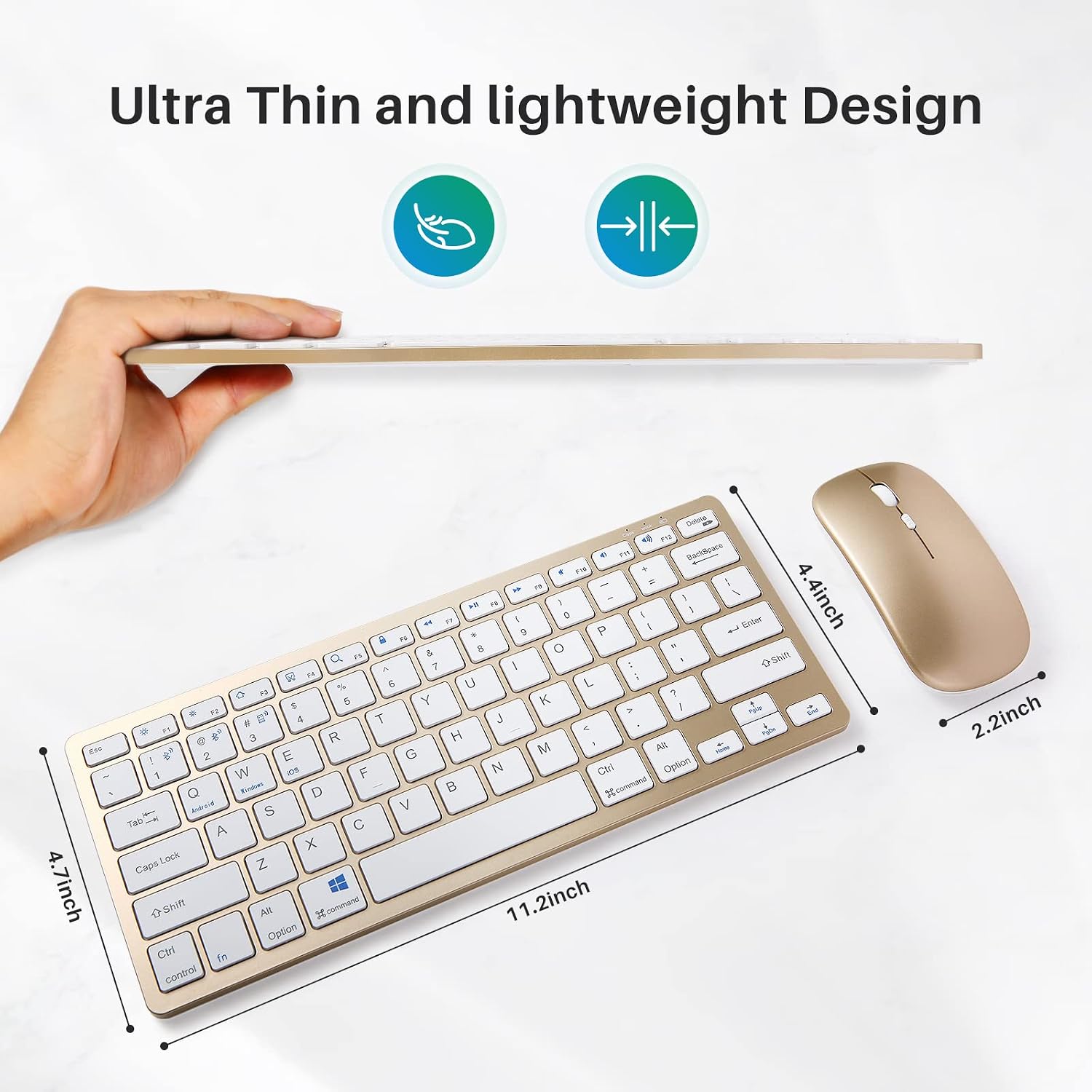 Ultra-thin design of Guiheng keyboard and mouse with dimensions