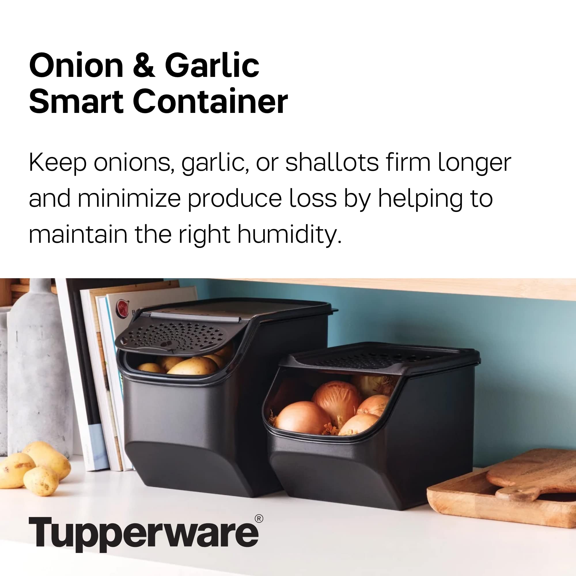 Amazon.com: Tupperware Brand Onion & Garlic Smart Container - Keep