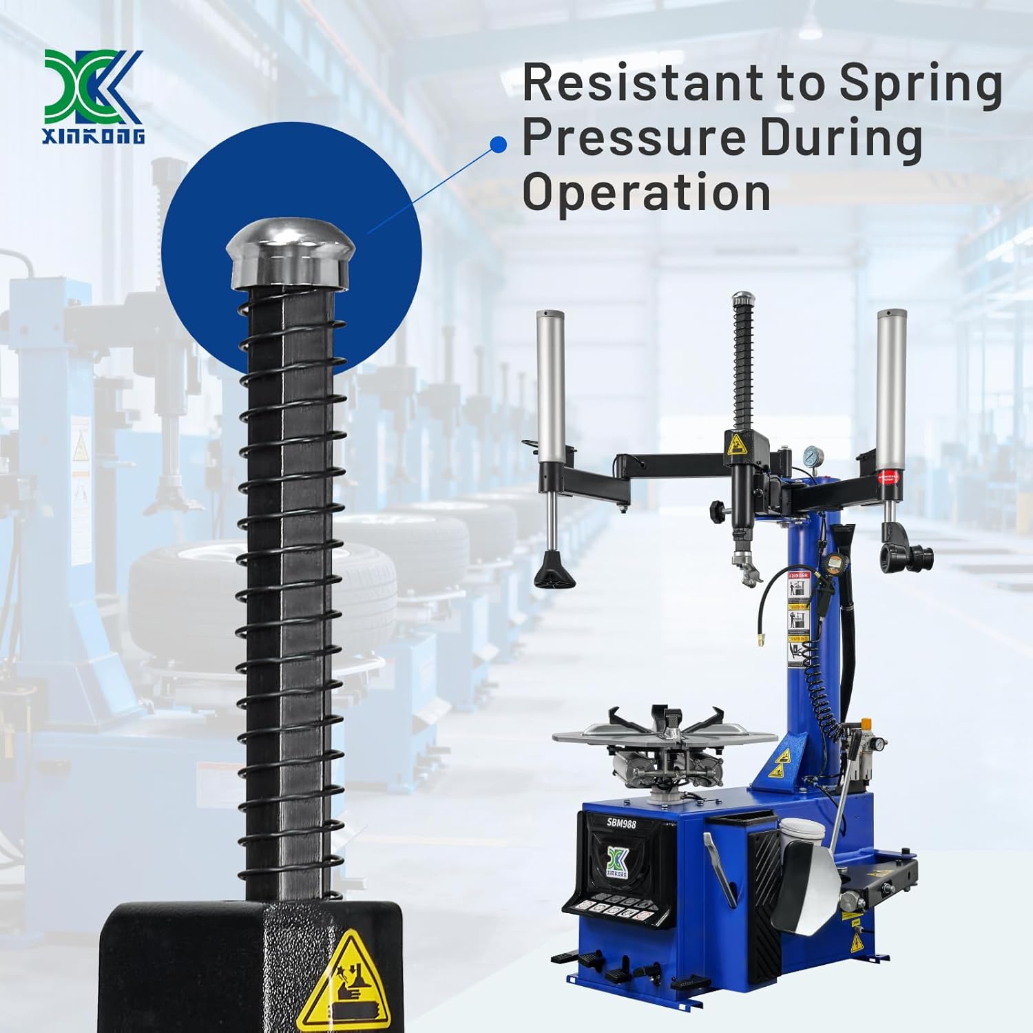 XK-988 New Model Tire Changer 110V Tire Machine Wheel Changers Combo 690 Balancer Rim Clamp with 36 Month Part Replacements