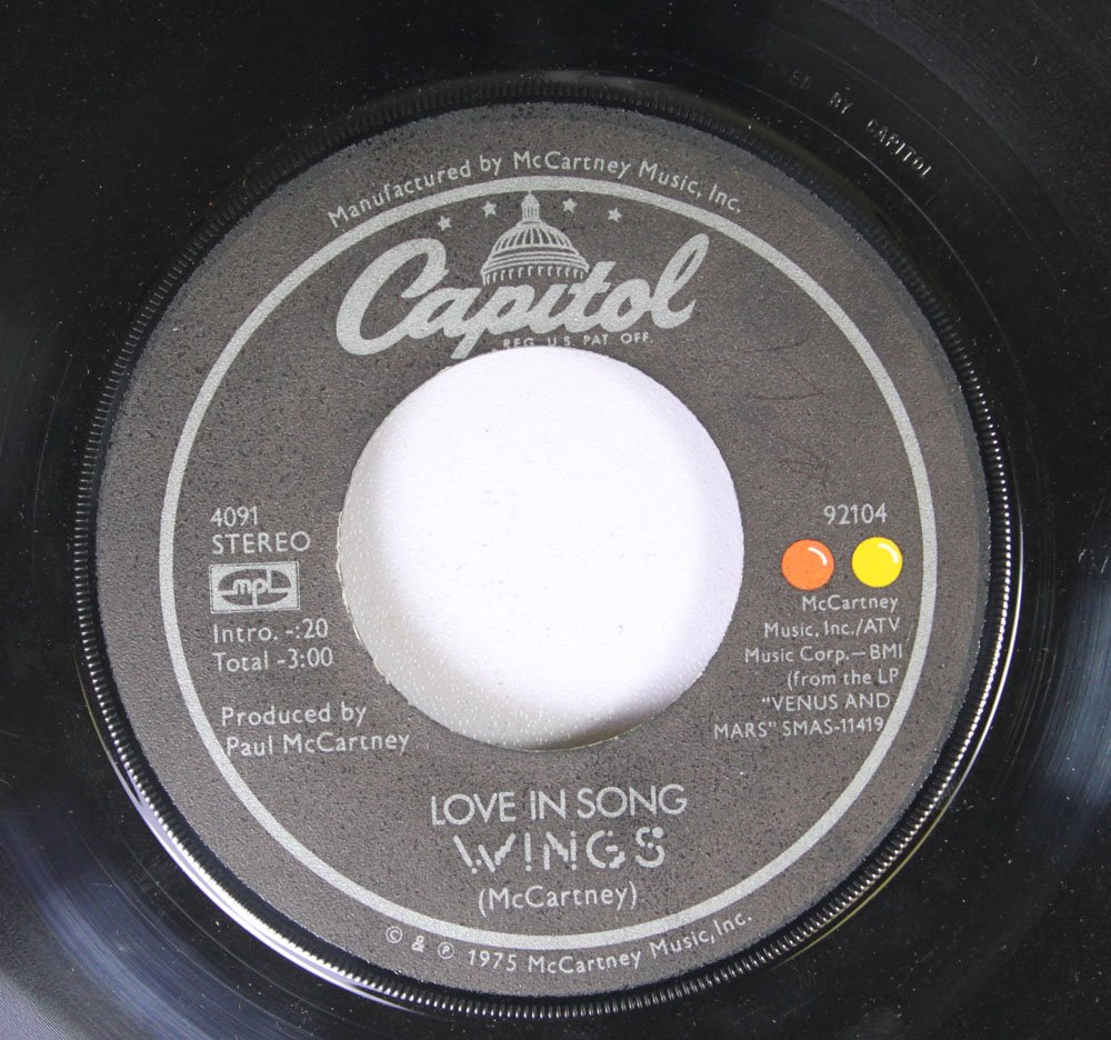 Amazon.com: WINGS 45 RPM LOVE IN SONG / LISTEN TO WHAT THE MAN SAID ...