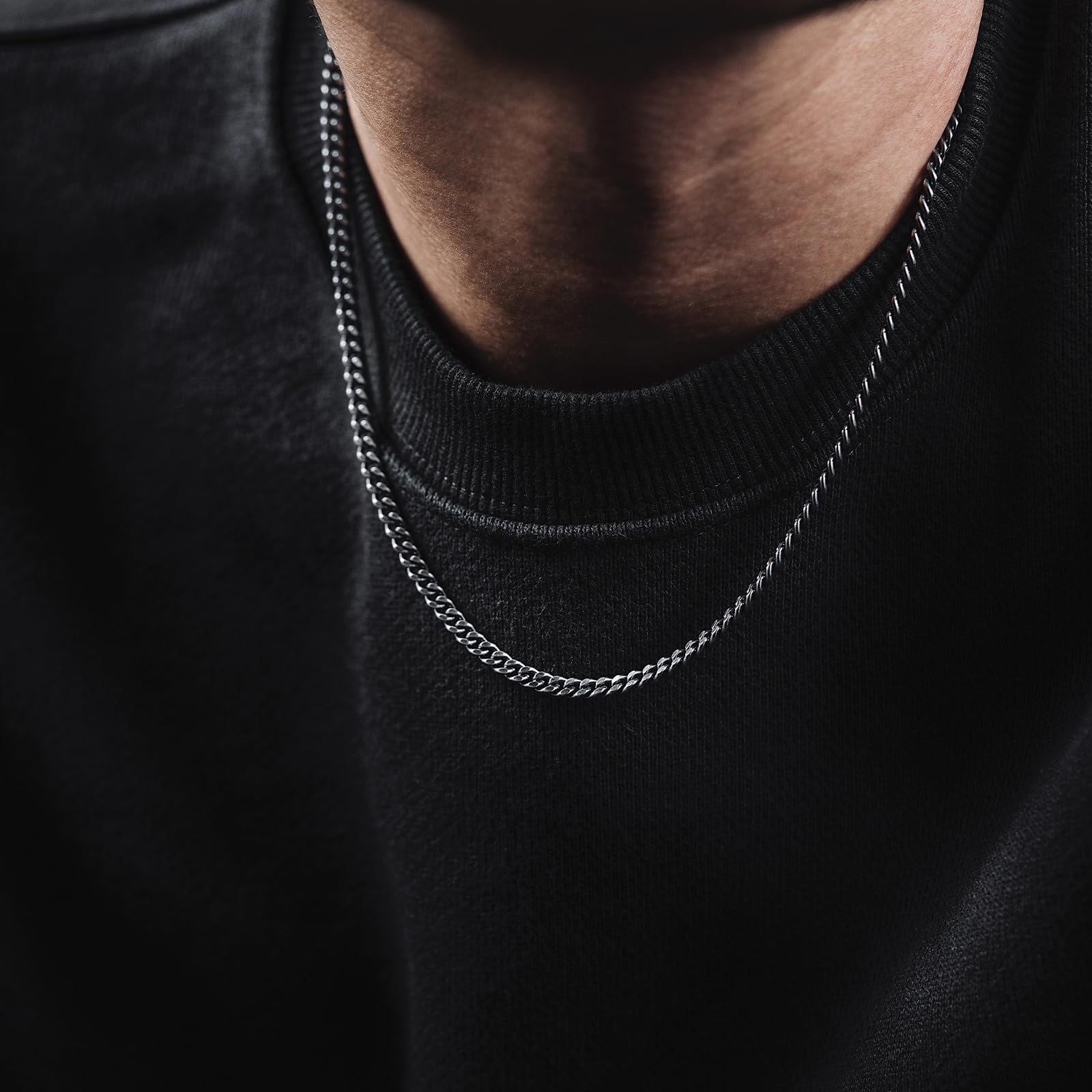 Snapklik.com : HZMAN 5mm Cuban Chain For Men Stainless Steel Mens ...