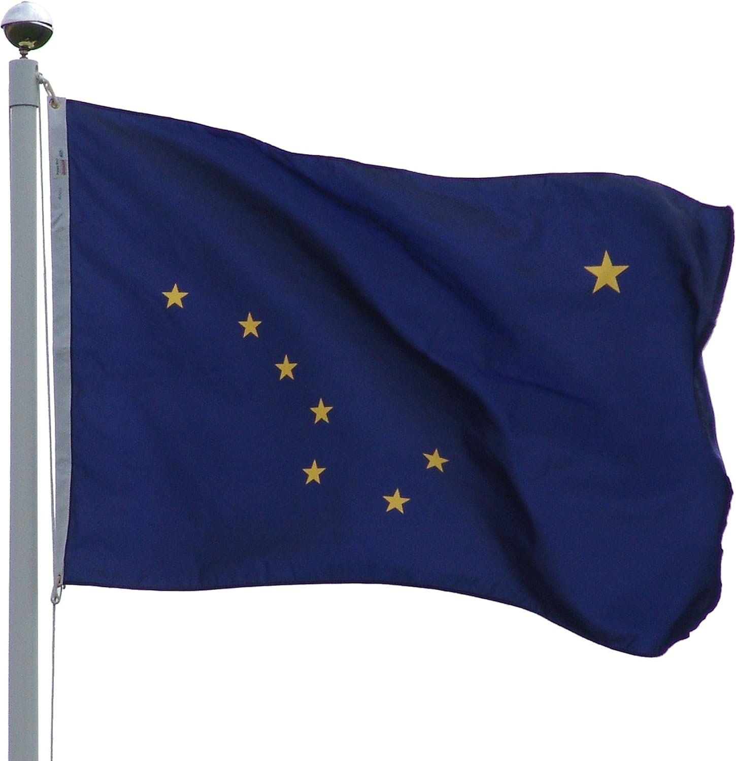 Online Stores Alaska Nylon Flag with Pole Hem, 3 by 5-Feet