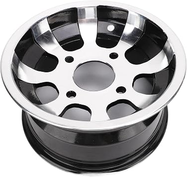 Stylish 10 Inch Aluminum Alloy ATV Wheel Hub,Enhanced Performance for Go Kart, Cart Front 140mm / 5.5in Width
