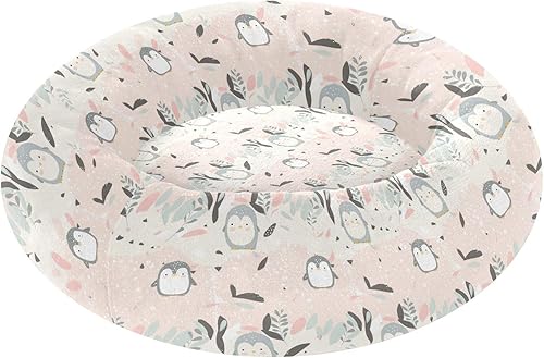 Miniatura 1 de KLL Grey Penguin Cartoon Cute Warm & Cozy Pet Cat Bed fluffier Cat Cave Bed for Extra Small Size Pets Sleeping cama elevada para Perros Grandes