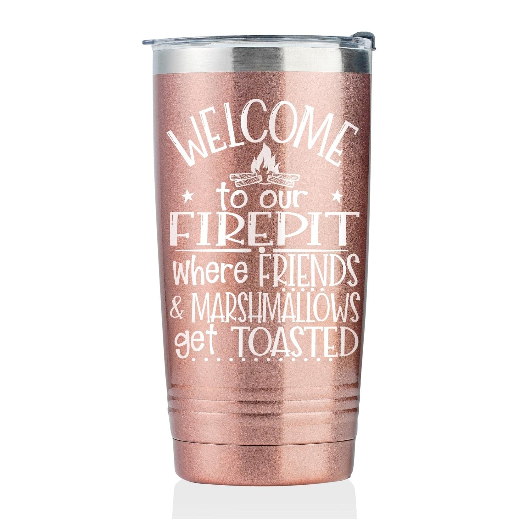 Onebttl Edelstahlbecher „Eat Sleep Act Repeat“ – 590 Ml, Isoliert, Mit Deckel & Strohhalm, Roségold
