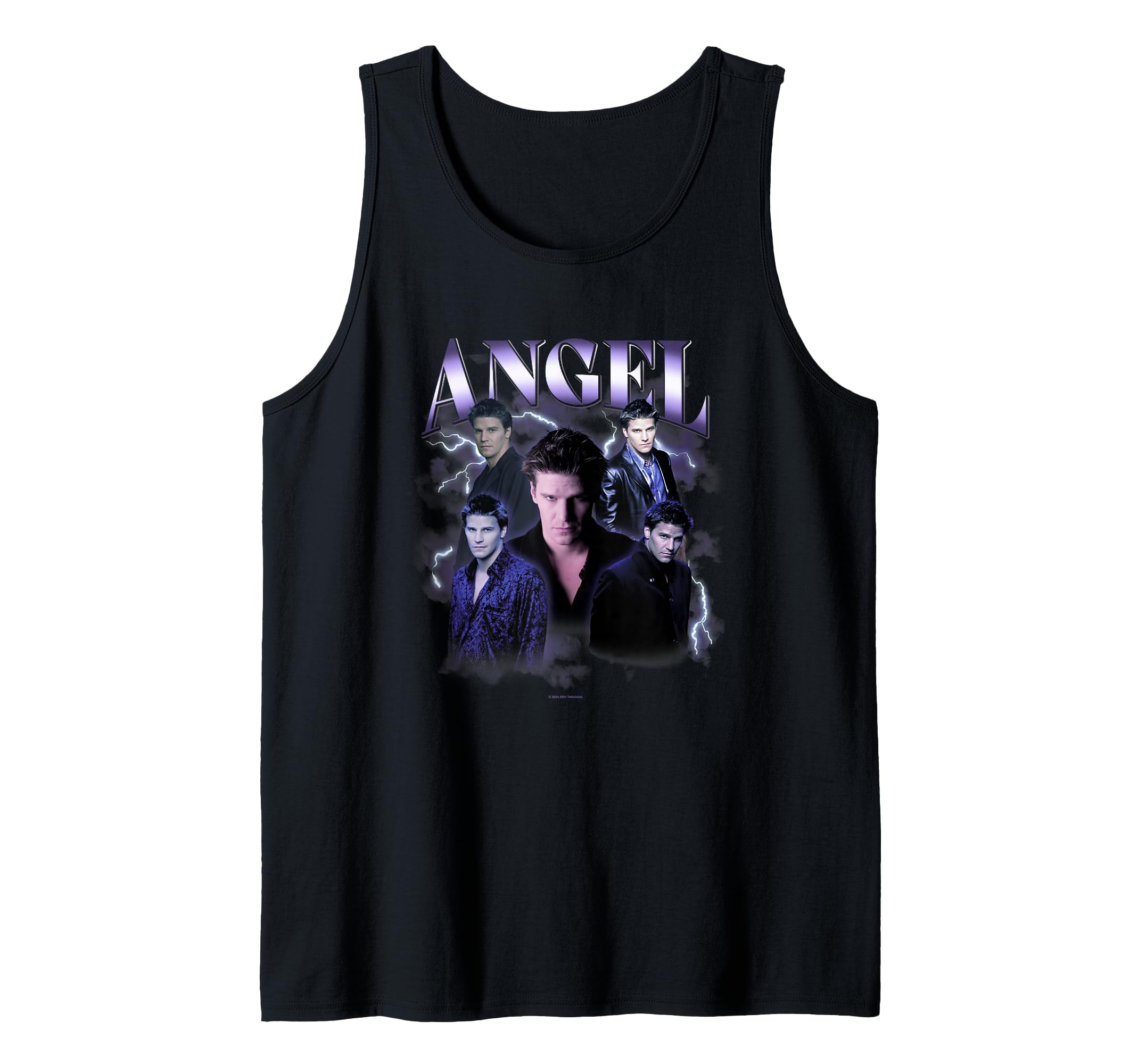 Buffy The Vampire Slayer Iconic Angel 90's Collage Poster Tank Top