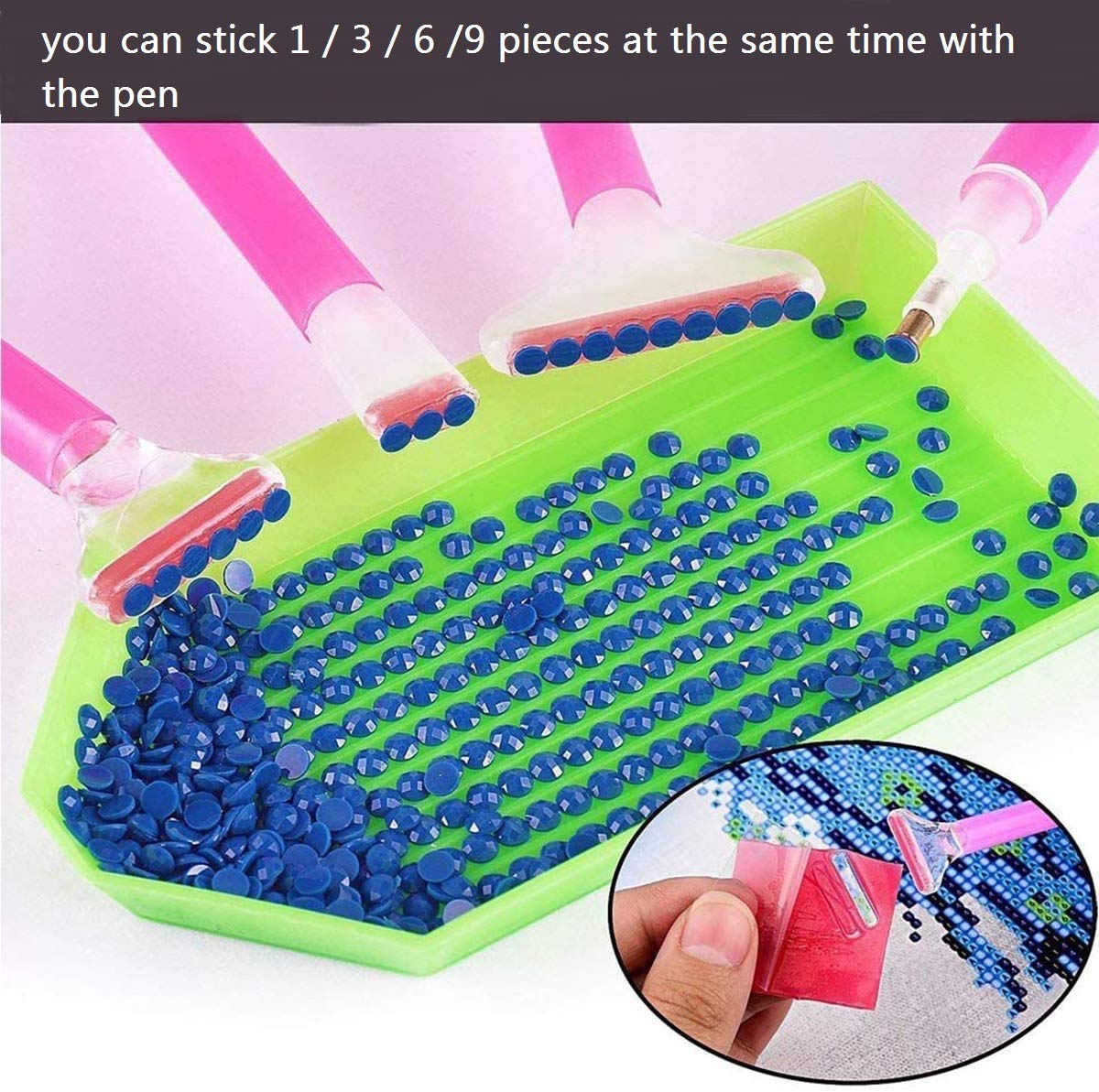 Kit Outils Broderie Diamant 124 Pièces - Avec Boîte De Rangement