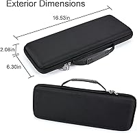 Vista 6 de RAIACE Estuche de almacenamiento rígido compatible con Logitech MX Keys Mini teclado mecánico inalámbrico de rendimiento iluminado. (solo funda)