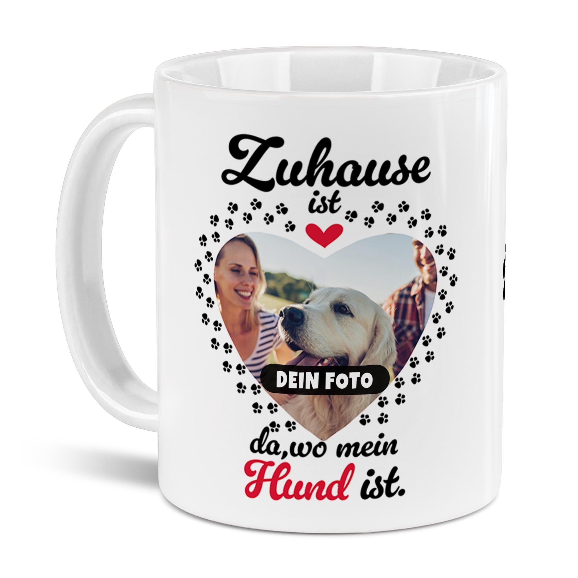 Personalisiert Hunde-Tasse Mit Foto – 'Allerbester Hundeopa' Geschenk, 300 Ml, Spülmaschinenfest